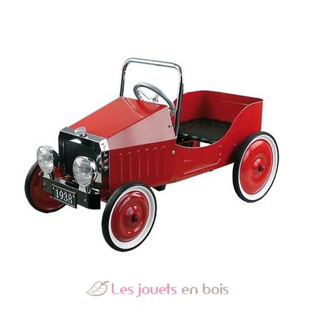 Coche de pedales de metal y plástico rojo GK14062 Goki 1
