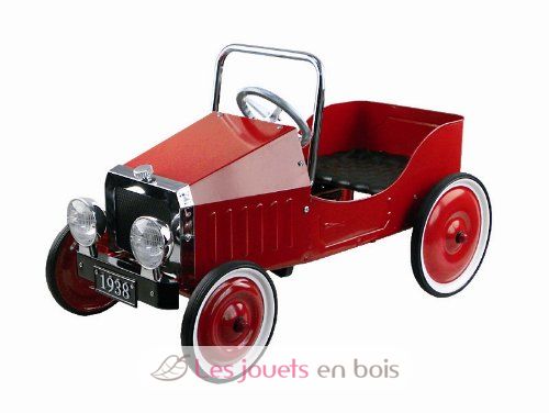 Coche de pedales de metal y plástico rojo GK14062 Goki 2