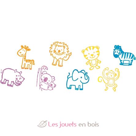 Sellos de animales con almohadillas de tinta GO15499 Goki 3