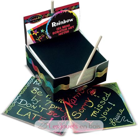 Caja de Mini Notas Scratch Art® Arco Iris MD-15945 Melissa & Doug 1
