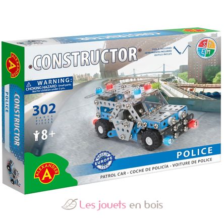 Constructor Police Patrol - Coche de policía AT-1657 Alexander Toys 2