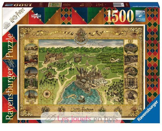 Mapa de Hogwarts Puzzle 1500 piezas RAV165995 Ravensburger 1