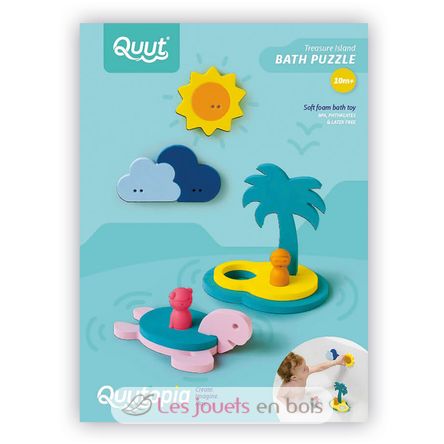 Puzzle de baño en 3D La isla del tesoro QU-171942 Quut 3
