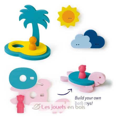 Puzzle de baño en 3D La isla del tesoro QU-171942 Quut 2
