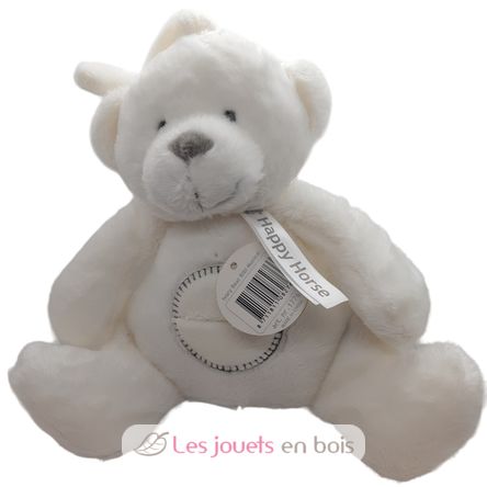 Peluche musical osito Bibi blanco 19cm HH-17763 Happy Horse 1