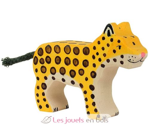 Pequeña figura de leopardo HZ-80567 Holztiger 1