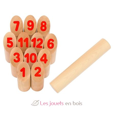 Juego de vikingos número KUBB GO56853-4416 Goki 1