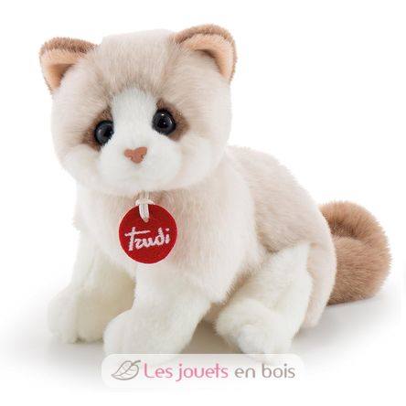Peluche gato blanco y beige 20 cm TRU-20872 Trudi 1