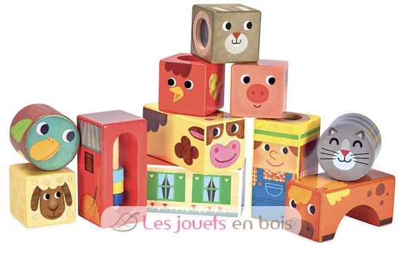 Cubes sonores de la ferme V2102 Vilac 1