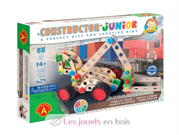Constructor Junior 3x1 - Carretilla elevadora AT-2159 Alexander Toys 1