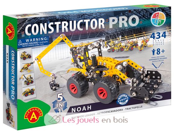 Constructor Pro - Retroexcavadora Noah 5 en 1 AT-2175 Alexander Toys 2