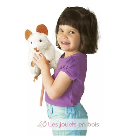 Marioneta de mano Ratón blanco FO-2219 Folkmanis 3