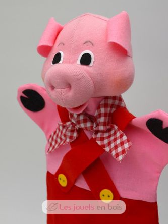 Marioneta del cerdito rojo MU-22653A Mú 2