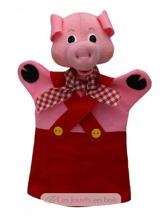 Marioneta del cerdito rojo MU-22653A Mú 1