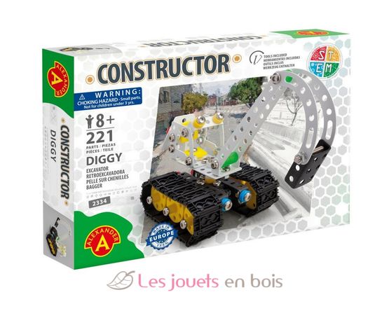 Constructor Diggy - Retroexcavadora AT2334 Alexander Toys 3