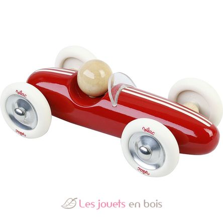 Coche Gran Prix vintage MM de madera rojo V2341R Vilac 2