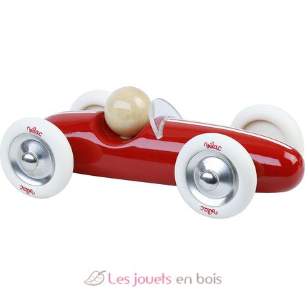 Coche Gran Prix vintage MM de madera rojo V2341R Vilac 3