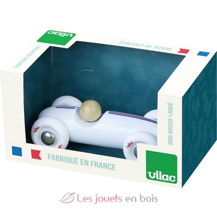 Coche de época PM Grand Prix blanco V2342W Vilac 3