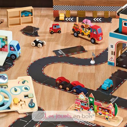 Juego de 4 coches de madera Supercars V2369 Vilac 8