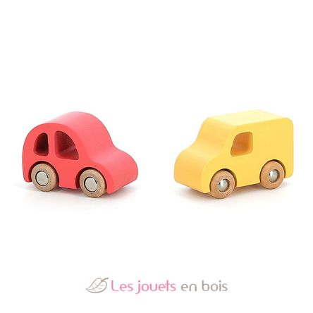 Juego de 4 coches de madera City V2370 Vilac 8