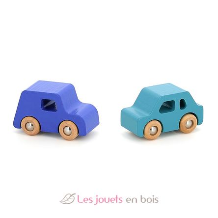 Juego de 4 coches de madera City V2370 Vilac 7
