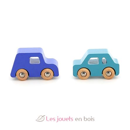 Juego de 4 coches de madera City V2370 Vilac 4