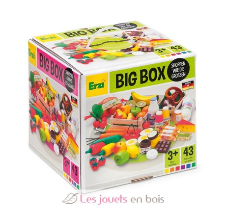 Juego grande de madera para comestibles 43 piezas ER28025 Erzi 3