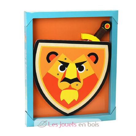 Juego de escudo y espada de león V2962 Vilac 2