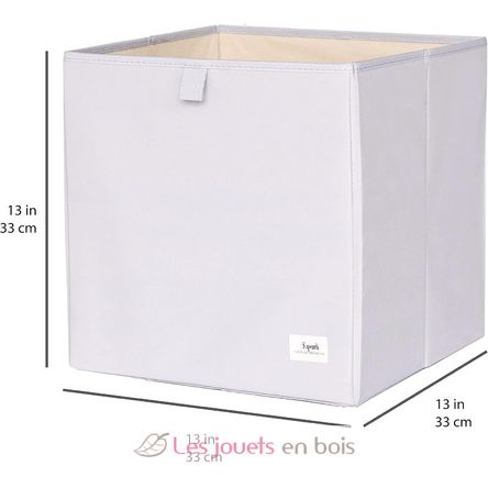 Cubo de almacenamiento gris claro EFK107-002-027 3 Sprouts 2