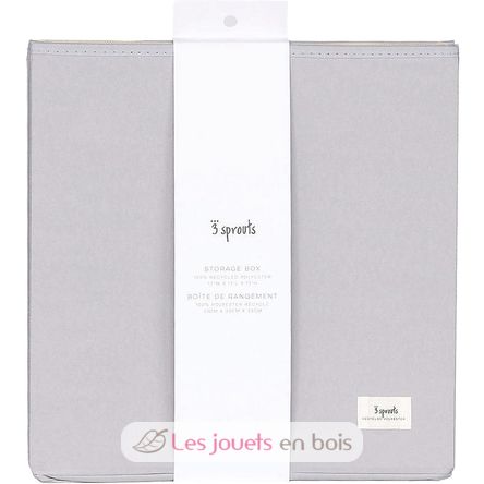 Cubo de almacenamiento gris claro EFK107-002-027 3 Sprouts 4