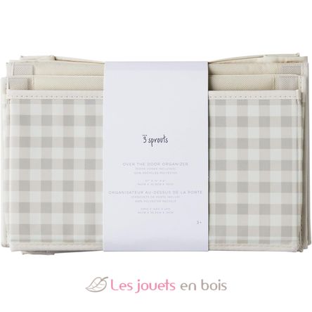 Organizador de pared con cuadros beige EFK-107-015-007 3 Sprouts 5