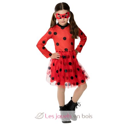 Vestido y máscara Ladybug 5-8 años R300834 Rubies 1