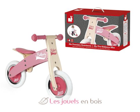 Draisienne Pequeña Rosa Bikloon J03259 Janod 4