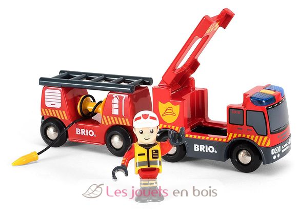 Camión de bomberos con sonido y luz BR33811 Brio 1