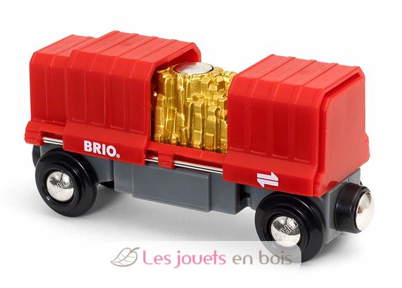 Vagón de carga rouge BR33938 Brio 1