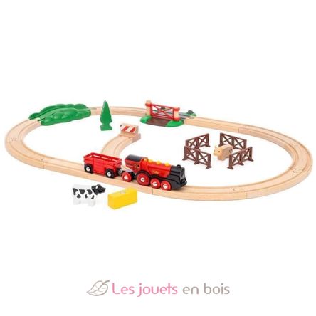 Set de tren campestre con locomotora roja BR36029 Brio 2