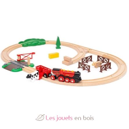 Set de tren campestre con locomotora roja BR36029 Brio 3