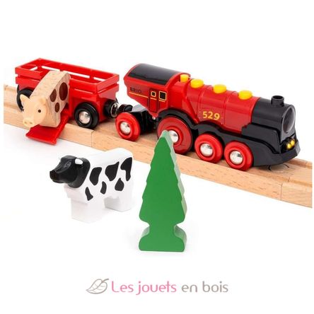 Set de tren campestre con locomotora roja BR36029 Brio 7