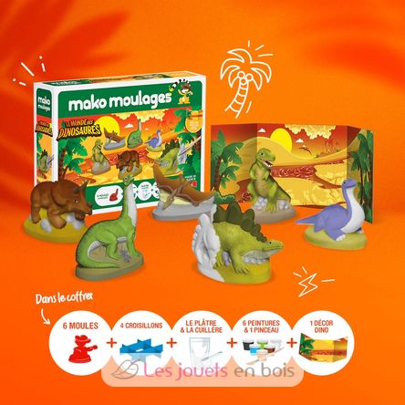 Set de moldeado Mundo de los dinosaurios MM-39109 Mako Créations 2