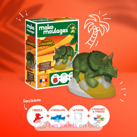 Juego de moldes de Triceratops MM-39050 Mako Créations 3