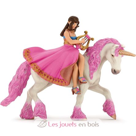 Figura princesa con lira en su caballo. PA39057-3650 Papo 1