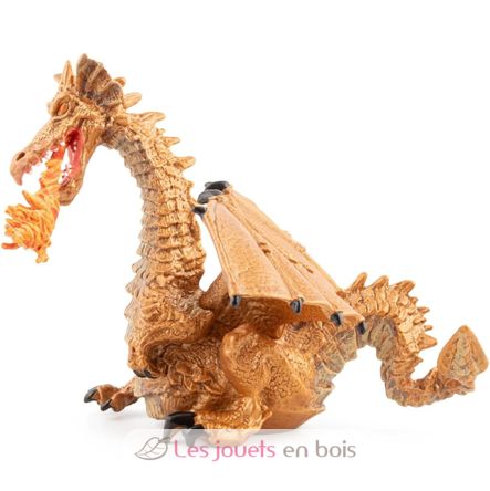 Figura de dragón dorado con llama PA39095-4786 Papo 4