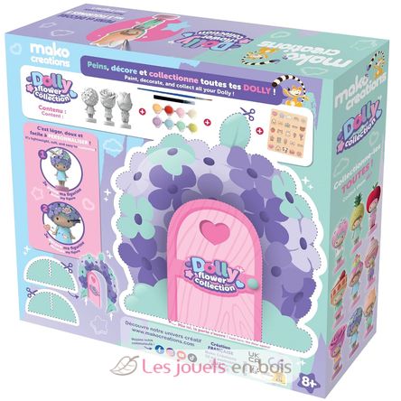 Figuritas Dolly Flower para pintar y decorar MM39200 Mako Créations 3