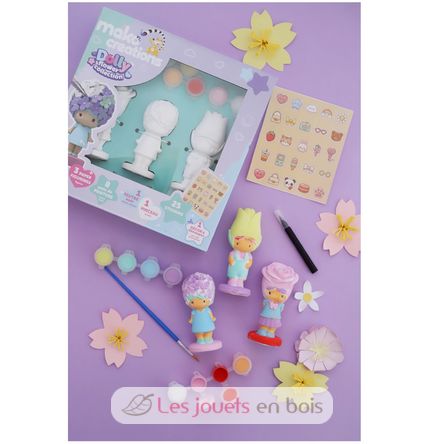 Figuritas Dolly Flower para pintar y decorar MM39200 Mako Créations 5