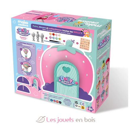 Figuritas Dolly Fruit para pintar y decorar MM39201 Mako Créations 3