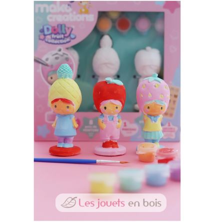 Figuritas Dolly Fruit para pintar y decorar MM39201 Mako Créations 4
