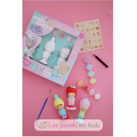 Figuritas Dolly Fruit para pintar y decorar MM39201 Mako Créations 6