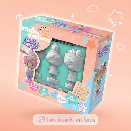 Figuritas Dolly Cake para pintar y decorar MM39202 Mako Créations 2