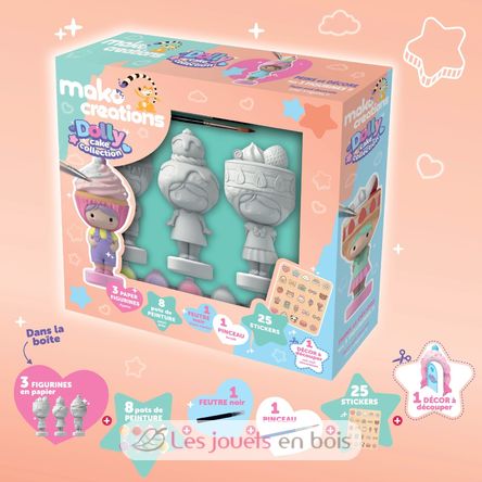 Figuritas Dolly Cake para pintar y decorar MM39202 Mako Créations 4