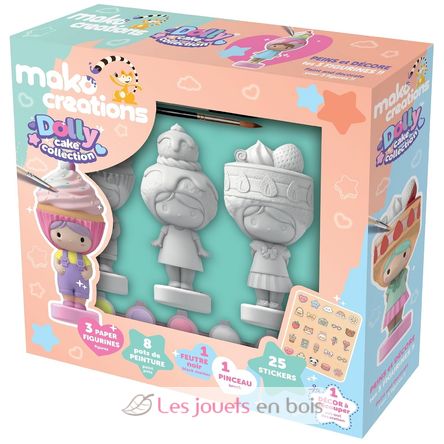 Figuritas Dolly Cake para pintar y decorar MM39202 Mako Créations 1